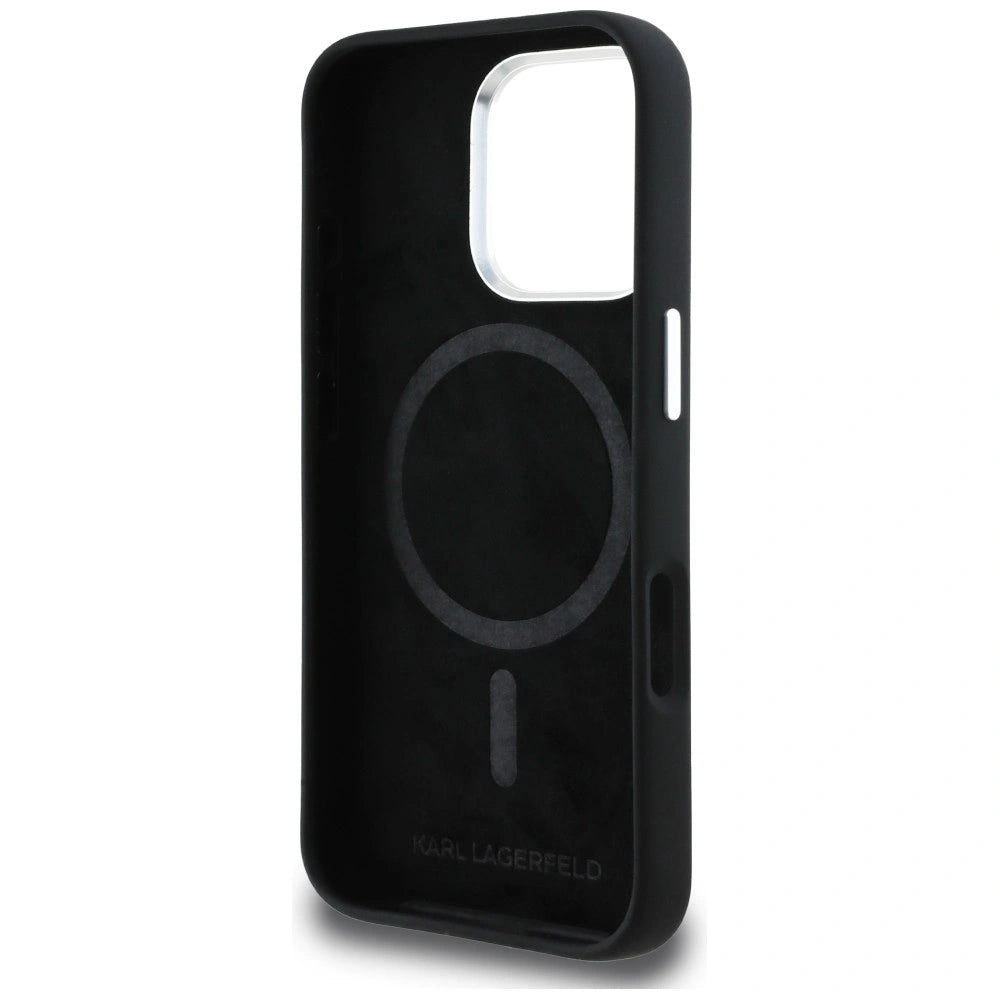 Etui Karl Lagerfeld Silicone Karl&Choupette na iPhone 16 Pro Max - czarne – zdjęcie 7