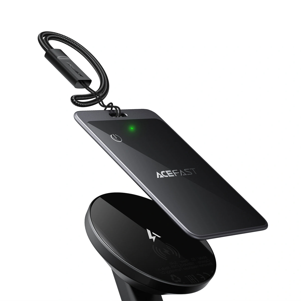 Lokalizator Bluetooth Acefast S3 w formie karty kompatybilny z - szary – zdjęcie 5
