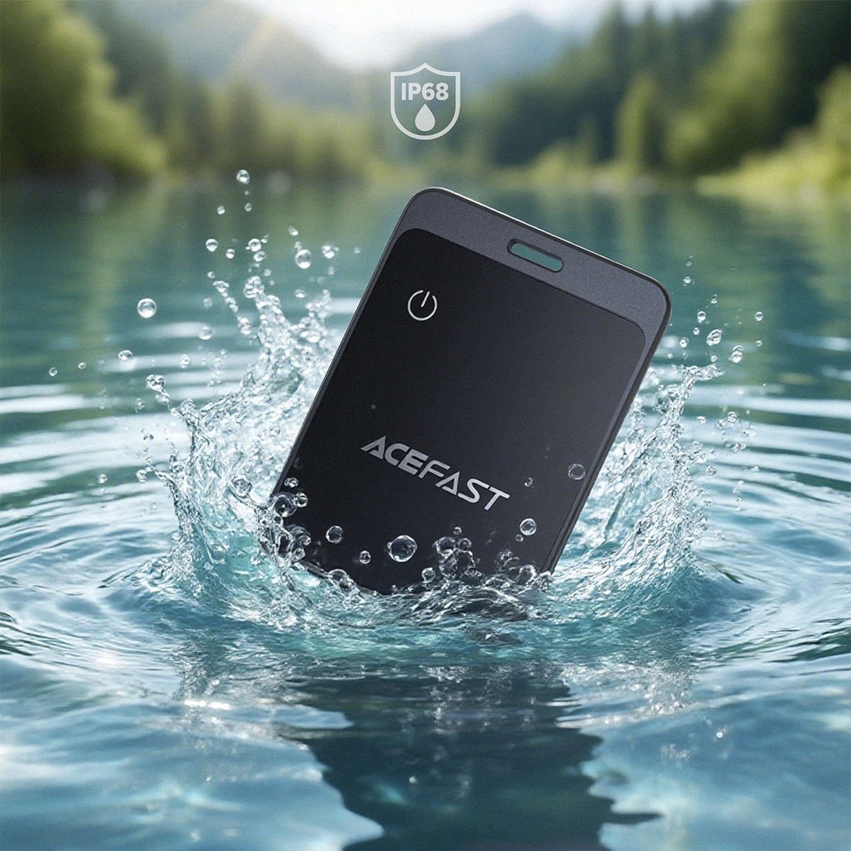 Lokalizator Bluetooth Acefast S3 w formie karty kompatybilny z - szary – zdjęcie 8