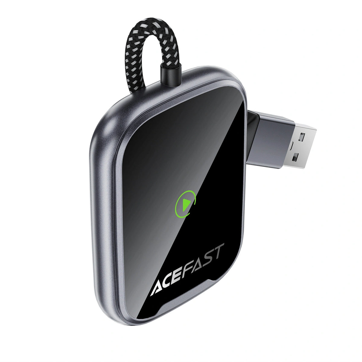 Adapter samochodowy Acefast QC1 bezprzewodowy - szary – zdjęcie 2