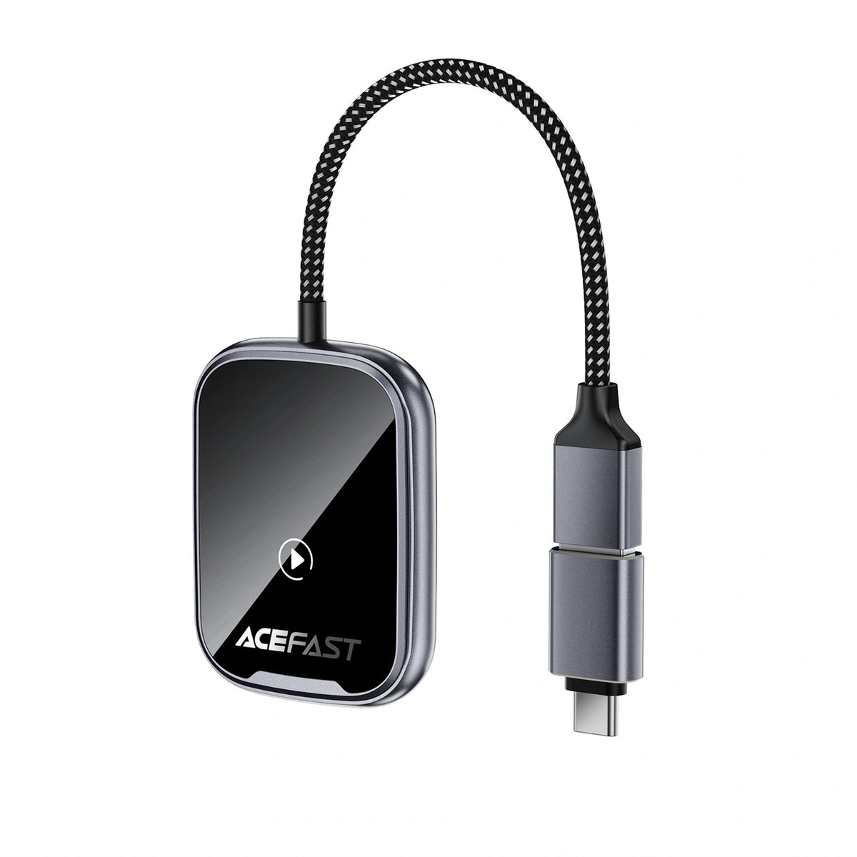 Adapter samochodowy Acefast QC1 bezprzewodowy - szary – zdjęcie 3