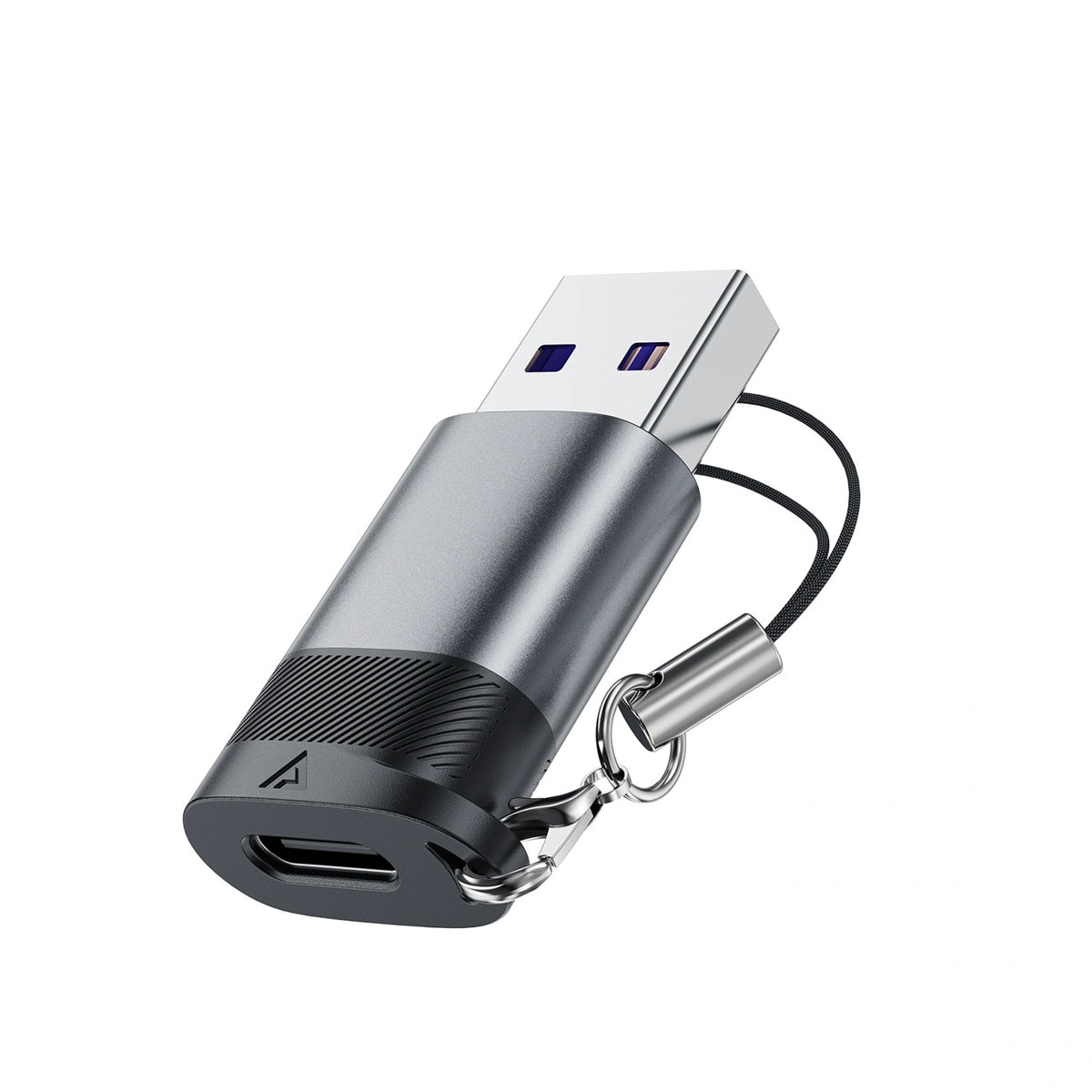 Adapter USB Acefast J8 USB-C - USB-A - szary – zdjęcie 3