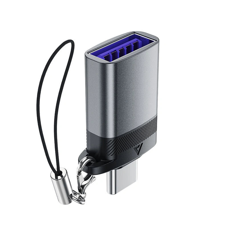 Adapter USB Acefast J7 USB-A - USB-C - szary