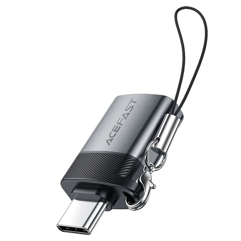 Adapter USB Acefast J7 USB-A - USB-C - szary – zdjęcie 2