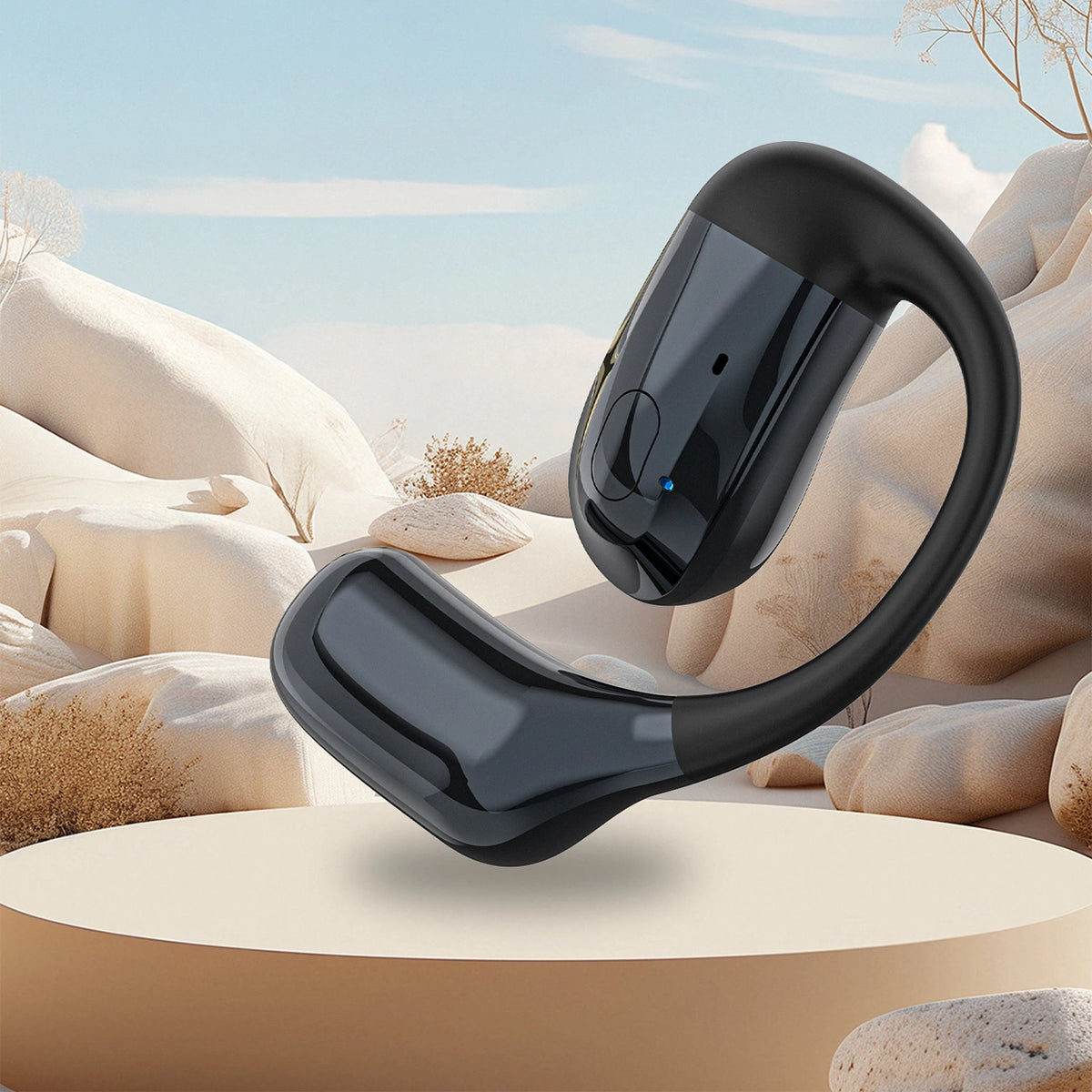 Słuchawka zauszna Dudao U4Pro Bluetooth uniwersalna do obu uszu - czarna – zdjęcie 2