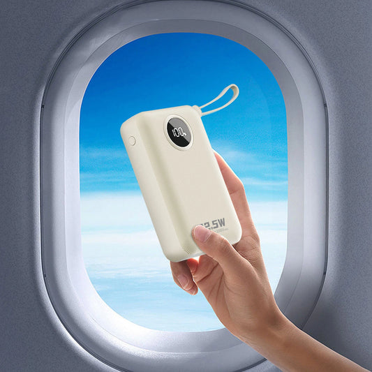 Powerbank Dudao K14+ 20000mAh 22.5W USB-C / USB-A / wbudowane - biały