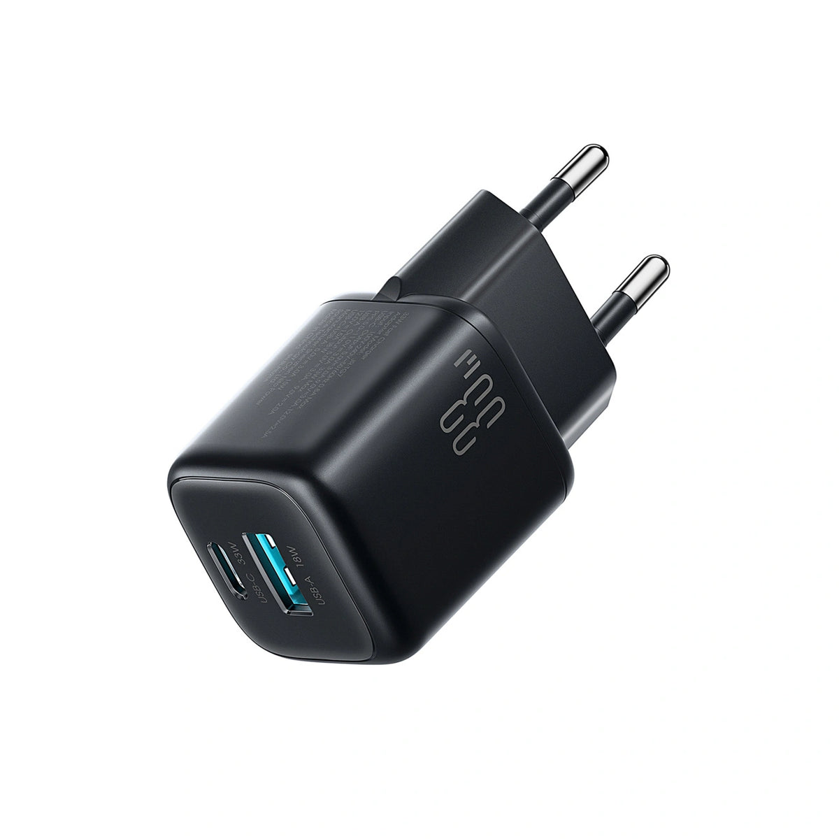 Ładowarka sieciowa Joyroom JR-TG7 33W USB-A + USB-C z do USB-C 1m - czarna