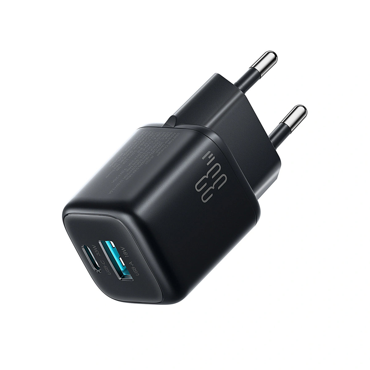 Ładowarka sieciowa Joyroom JR-TG7 33W USB-A + USB-C z do USB-C 1m - czarna – zdjęcie 2