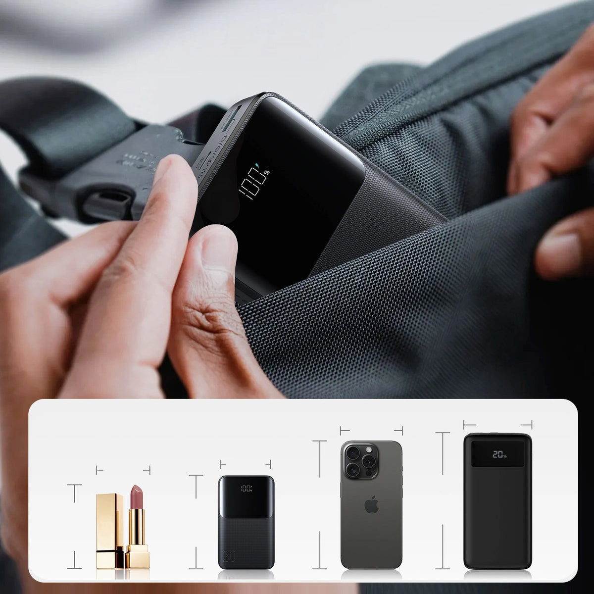 Powerbank Joyroom JR-QP192 Star Series Mini 20000mAh 22,5W z - czarny – zdjęcie 14