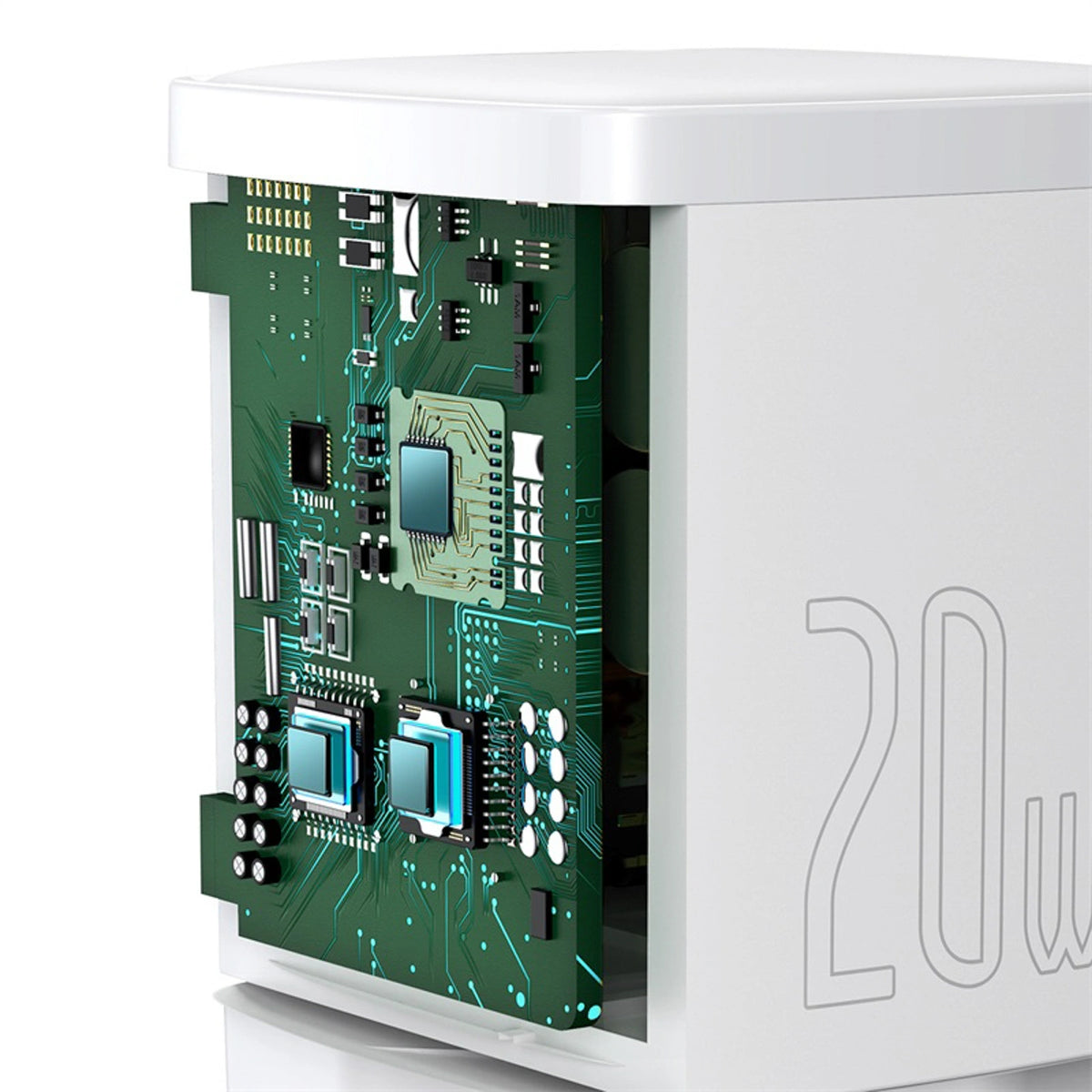 Ładowarka sieciowa Baseus Cube 20W PD USB-C - biała – zdjęcie 7