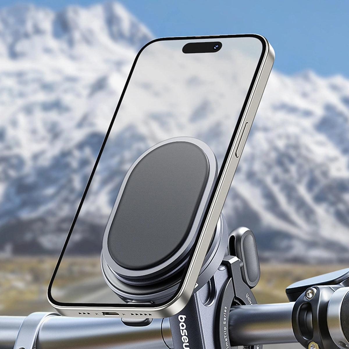 Uchwyt rowerowy Baseus PrimeTrip do smartfonów na kierownicę - czarny – zdjęcie 8