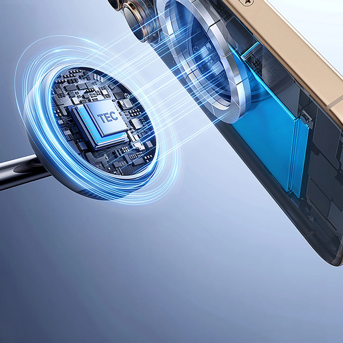 Ładowarka indukcyjna Baseus EnerFill FS41 3w1 z do USB-C - czarna – zdjęcie 6