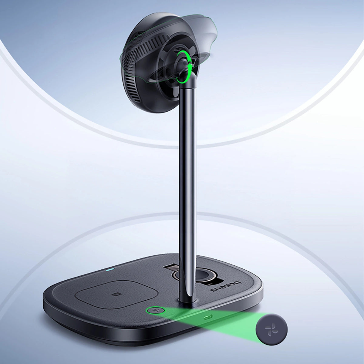Ładowarka indukcyjna Baseus EnerFill FS41 3w1 z do USB-C - czarna – zdjęcie 7