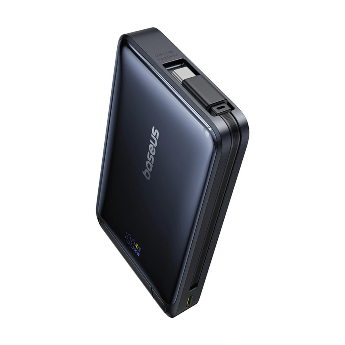 Powerbank Baseus Nomos 10000mAh 30W Qi2 z podstawką kompatybilny - czarny