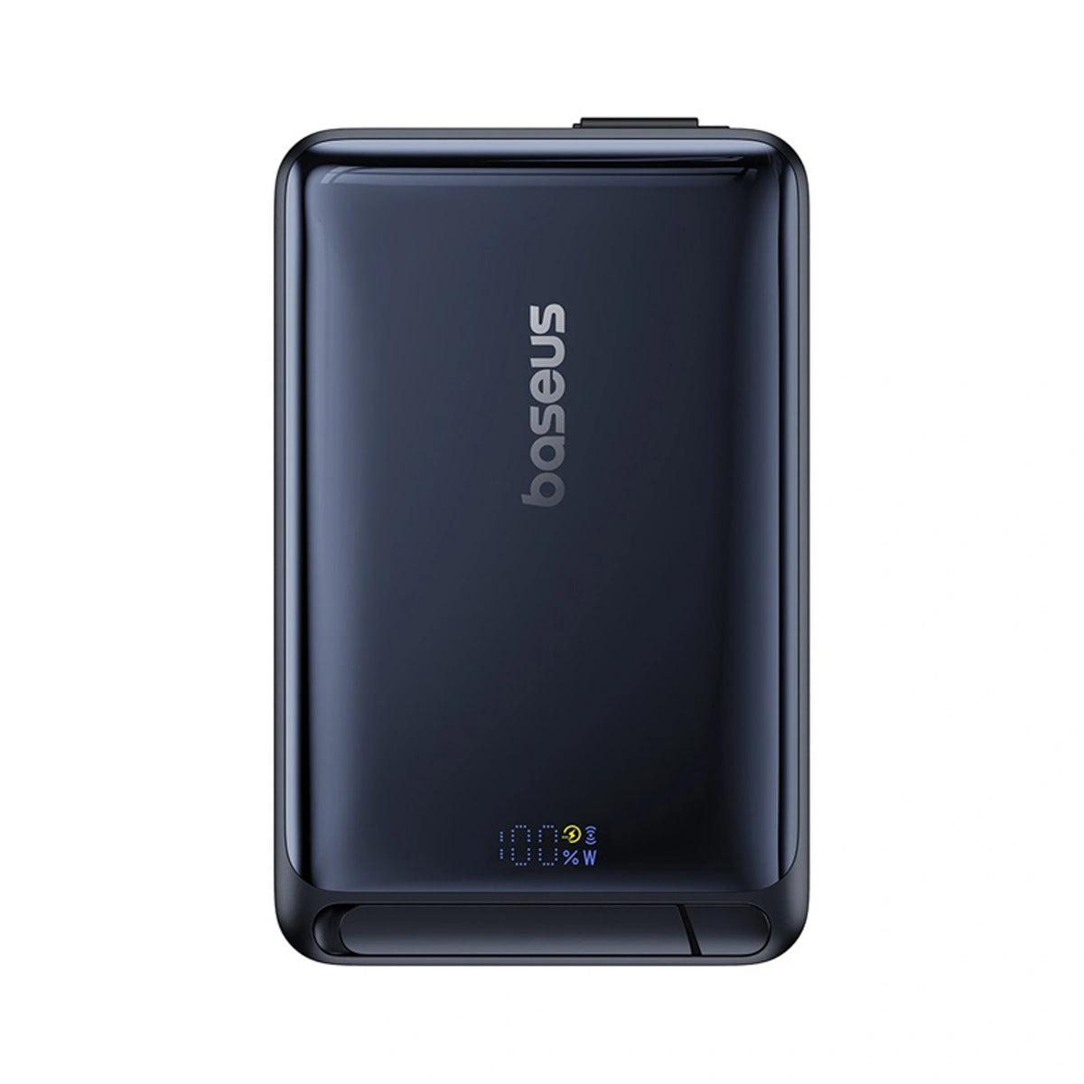 Powerbank Baseus Nomos 10000mAh 30W Qi2 z podstawką kompatybilny - czarny – zdjęcie 2