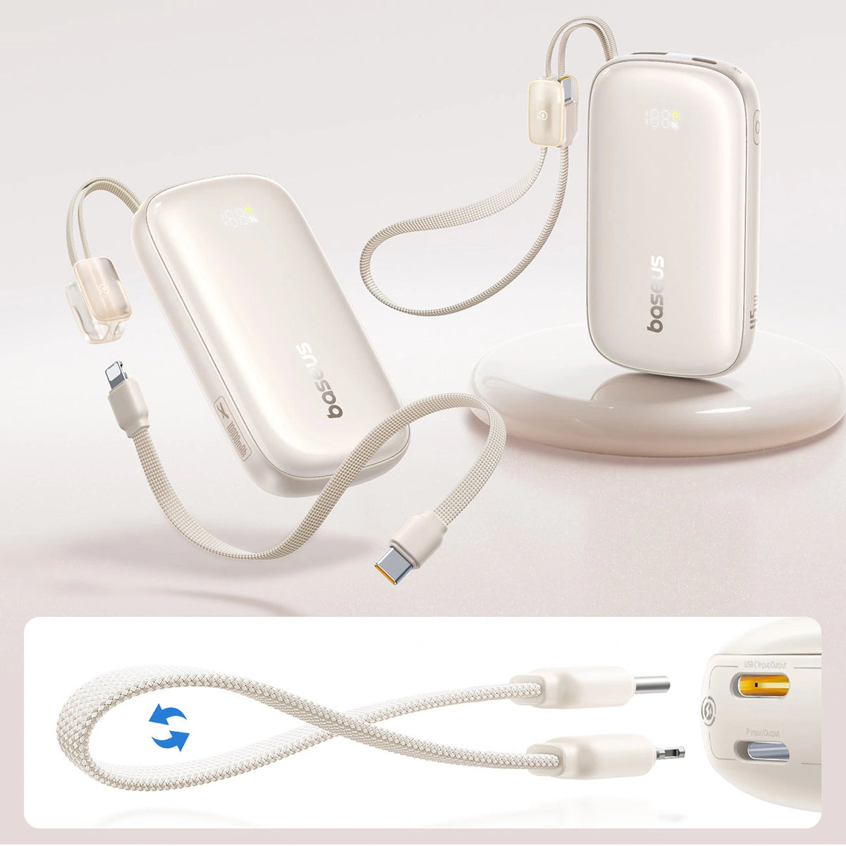 Powerbank Baseus EnerFill FC21 Qpow 3 Ultra 10000mAh 45W z - tytanowy – zdjęcie 6