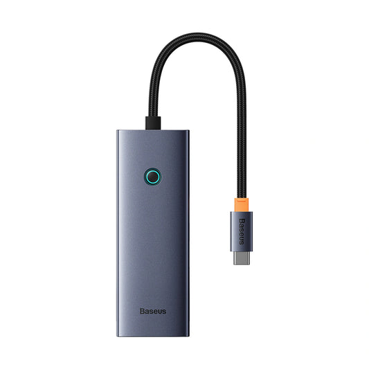 Hub Baseus UltraJoy Series 5w1 do 1x HDMI4K@30Hz+ 4 x USB-A 3.0 - szary
