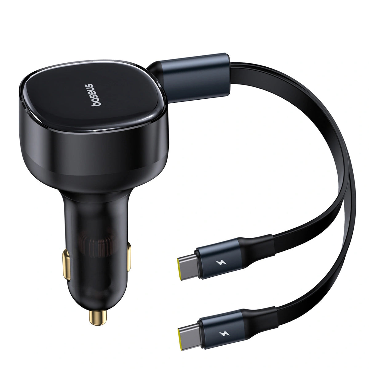 Ładowarka samochodowa Baseus Enjoyment 33W 2w1 2x USB-C - czarna – zdjęcie 2