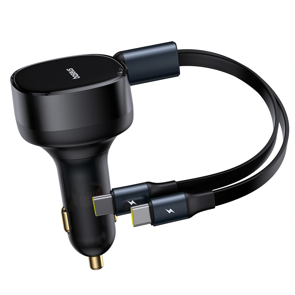 Ładowarka samochodowa Baseus Enjoyment 33W 2w1 2x USB-C - czarna – zdjęcie 3