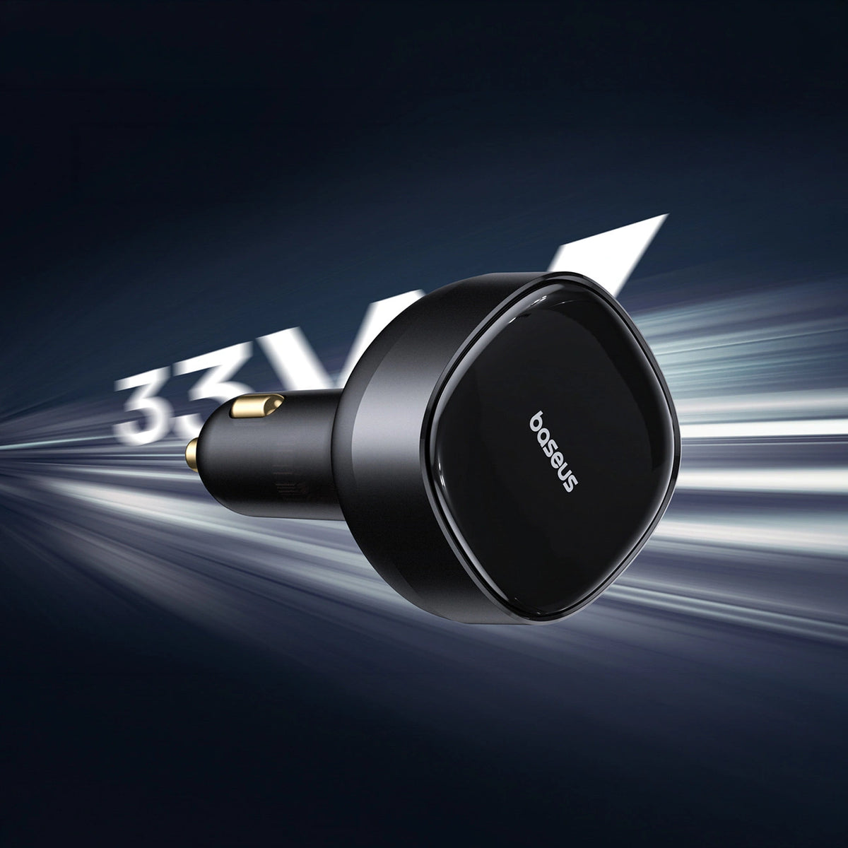 Ładowarka samochodowa Baseus Enjoyment 33W 2w1 2x USB-C - czarna – zdjęcie 6