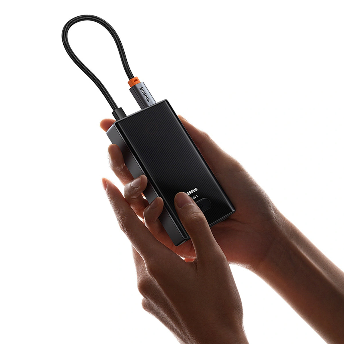 Hub USB-C Baseus PioneerJoy 4xUSB-A 3.0 - szary – zdjęcie 6