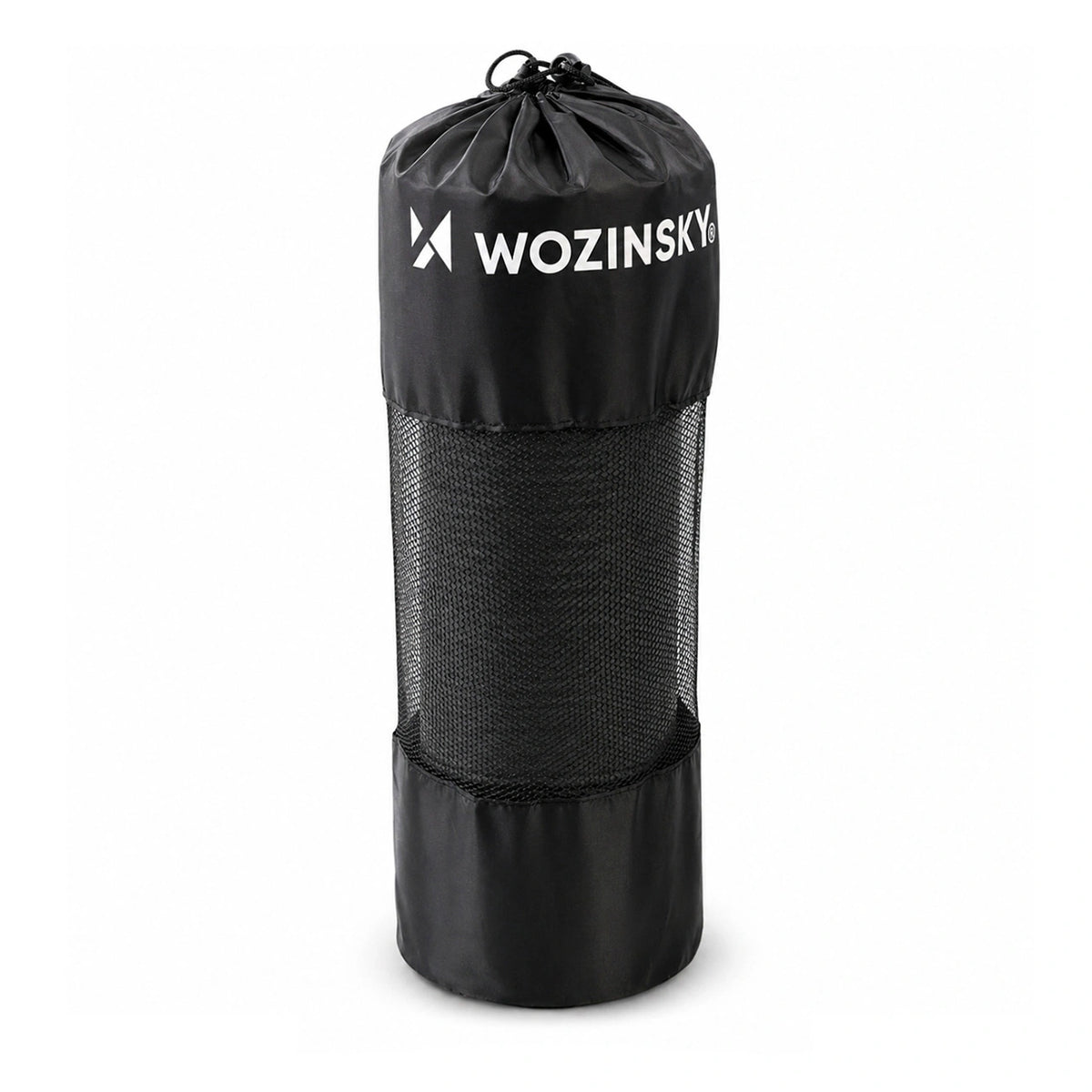 Mata do ćwiczeń Wozinsky WNSP-15C 183 x 61 x do jogi i fitness - czarna – zdjęcie 3