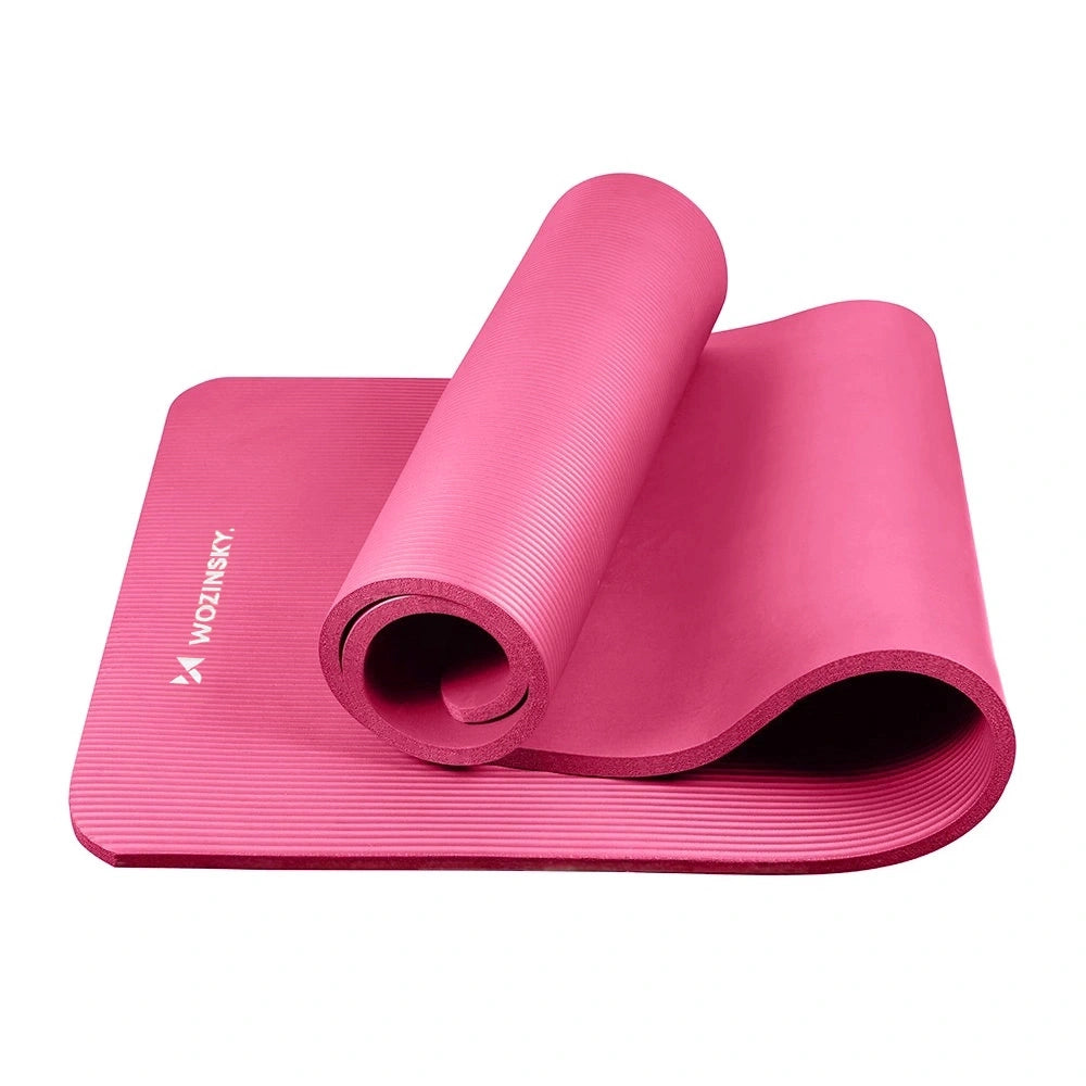 Mata do ćwiczeń Wozinsky WNSP-15R 183 x 61 x do jogi i fitness - różowa – zdjęcie 2