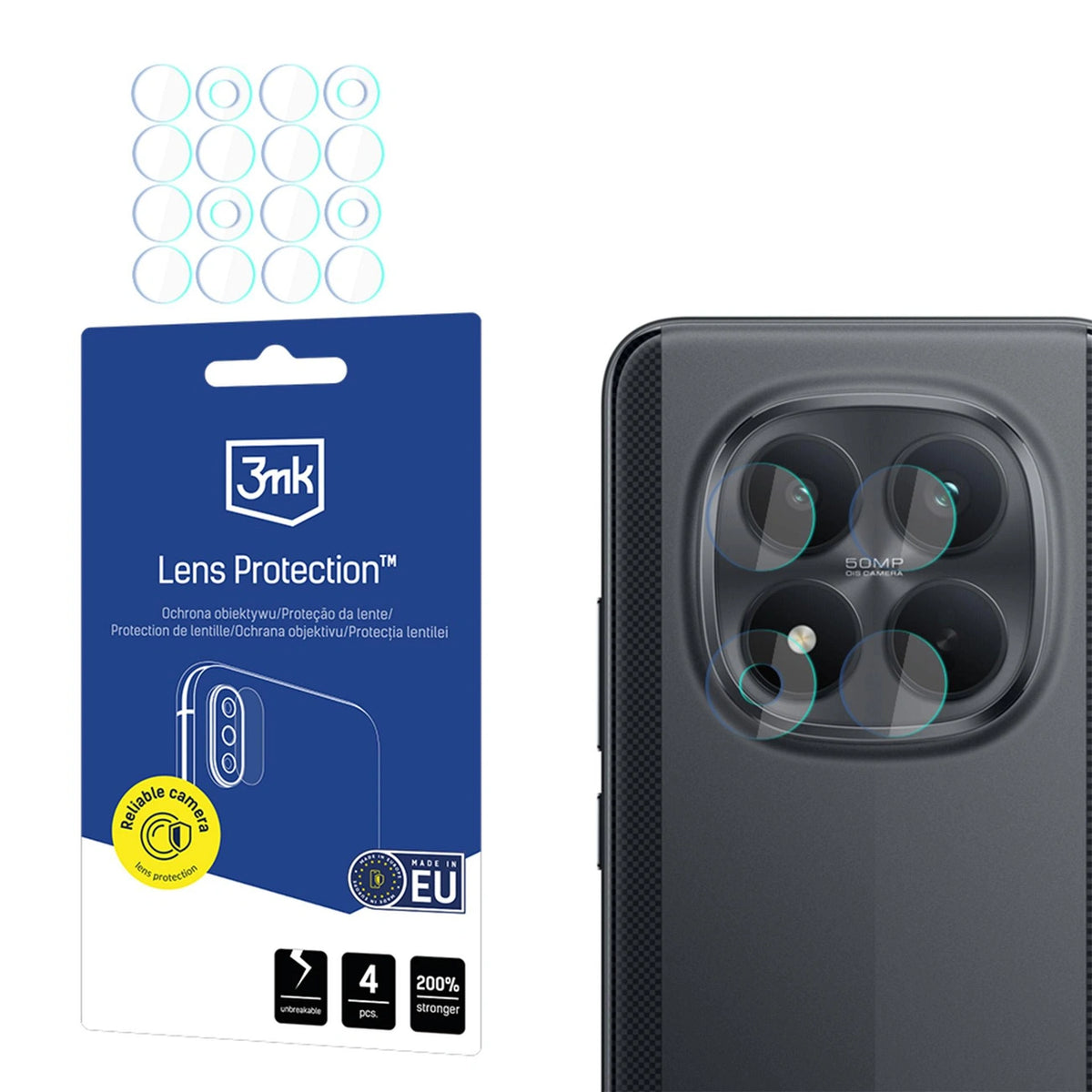 Szkło hybrydowe 3mk Lens Protection do obiektywu aparatu na Xiaomi Poco M8 Pro 5G