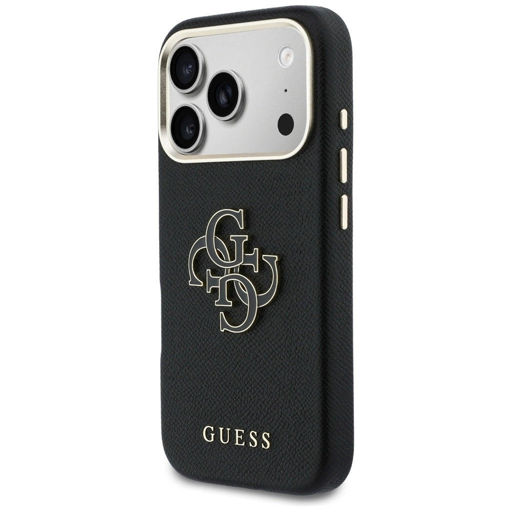 Etui Guess FW Resin Logo na iPhone 17 Pro - czarne – zdjęcie 2