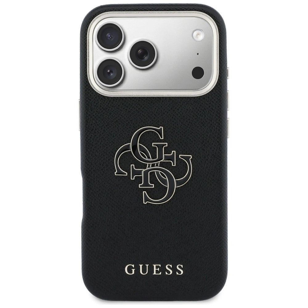 Etui Guess FW Resin Logo na iPhone 17 Pro - czarne – zdjęcie 3