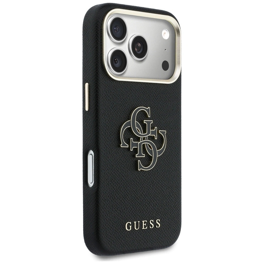 Etui Guess FW Resin Logo na iPhone 17 Pro - czarne – zdjęcie 4