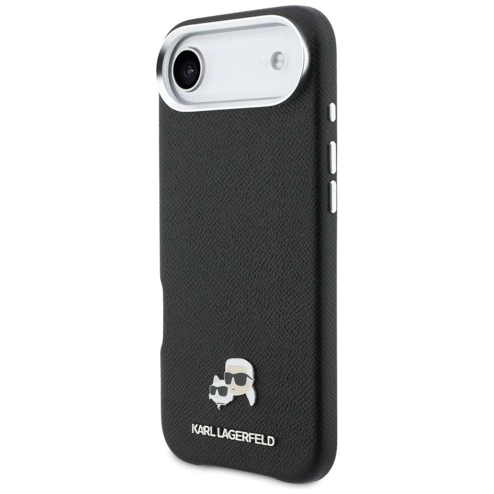 Etui Karl Lagerfeld Karl & Choupette Head Pins na iPhone Air - czarne – zdjęcie 2
