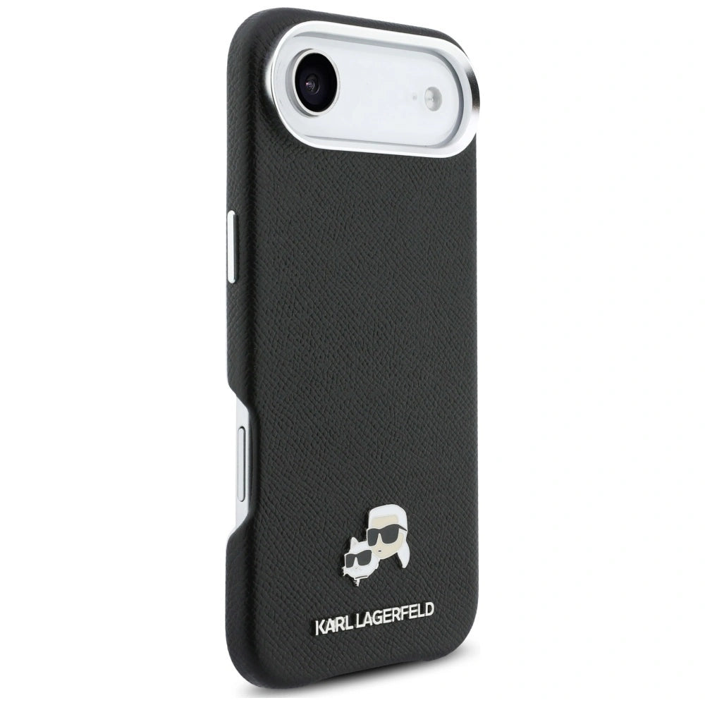 Etui Karl Lagerfeld Karl & Choupette Head Pins na iPhone Air - czarne – zdjęcie 4