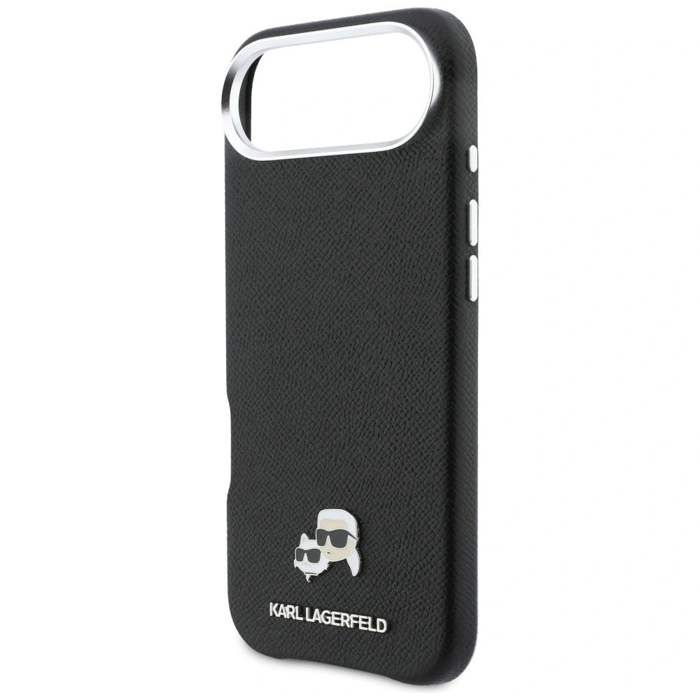 Etui Karl Lagerfeld Karl & Choupette Head Pins na iPhone Air - czarne – zdjęcie 6