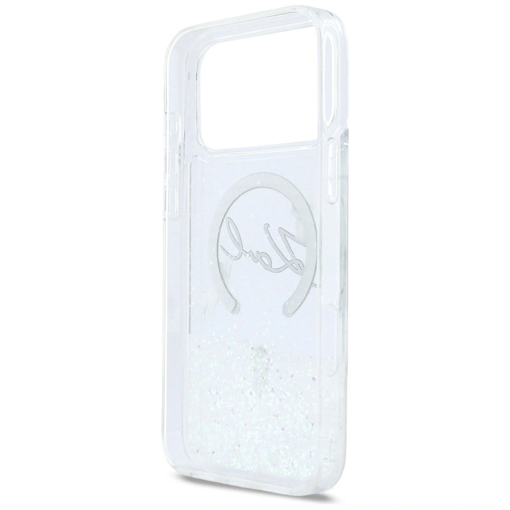 Etui Karl Lagerfeld Liquid Glitter na iPhone 17 Pro Max - przezroczyste – zdjęcie 7