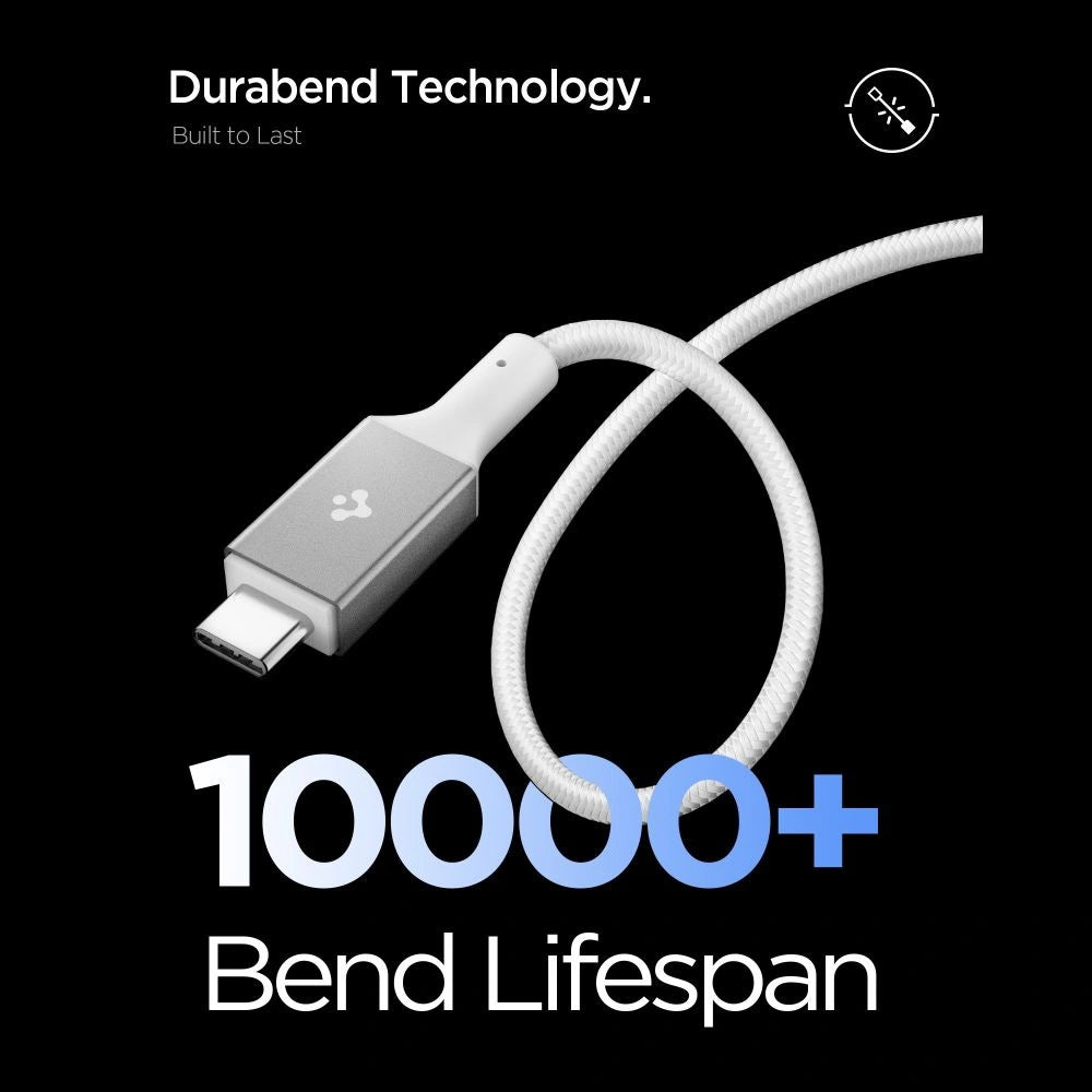 Kabel Spigen Essential EB24015CC USB-C / USB-C 240W 150cm - biały – zdjęcie 4