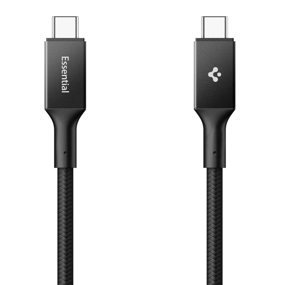 Kabel Spigen Essential EB10015CC USB-C / USB-C 100W 150cm - czarny – zdjęcie 2