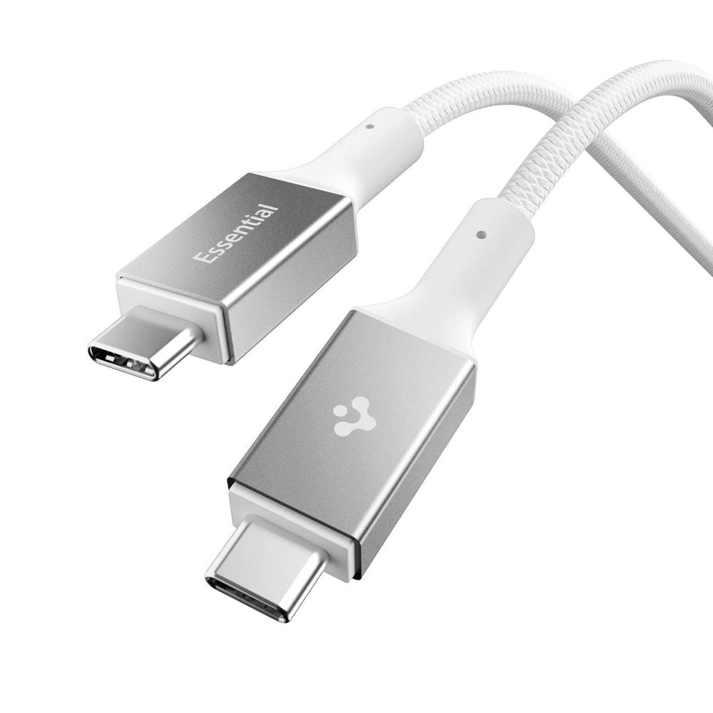 Kabel Spigen Essential EB10015CC USB-C / USB-C 100W 150cm - biały