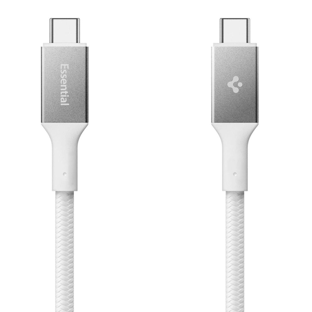 Kabel Spigen Essential EB10015CC USB-C / USB-C 100W 150cm - biały – zdjęcie 2