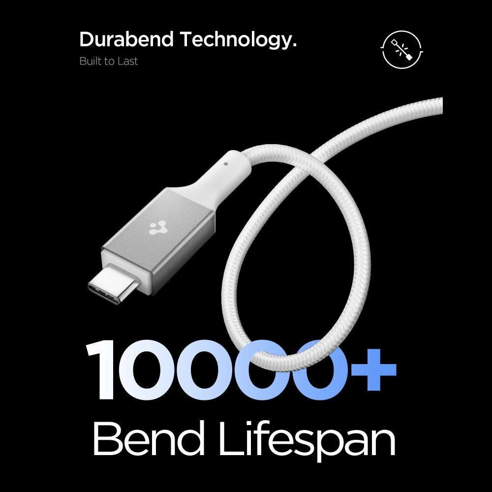 Kabel Spigen Essential EB10015CC USB-C / USB-C 100W 150cm - biały – zdjęcie 4