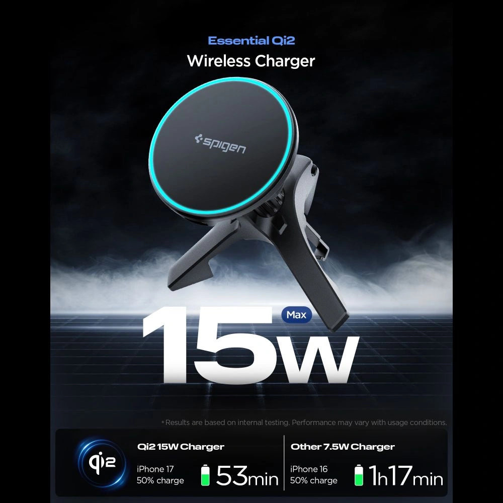 Uchwyt samochodowy do kratki nawiewu Spigen EV15MAQ Essential Qi2 MagSafe – zdjęcie 2