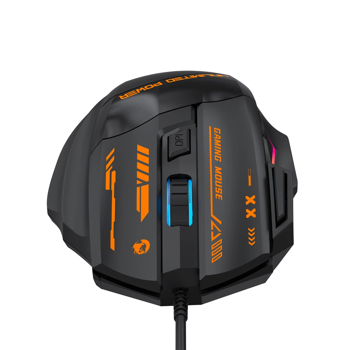 Mysz przewodowa Wozinsky WMGK-1179W gamingowa optyczna 7200 DPI z - czarna – zdjęcie 7