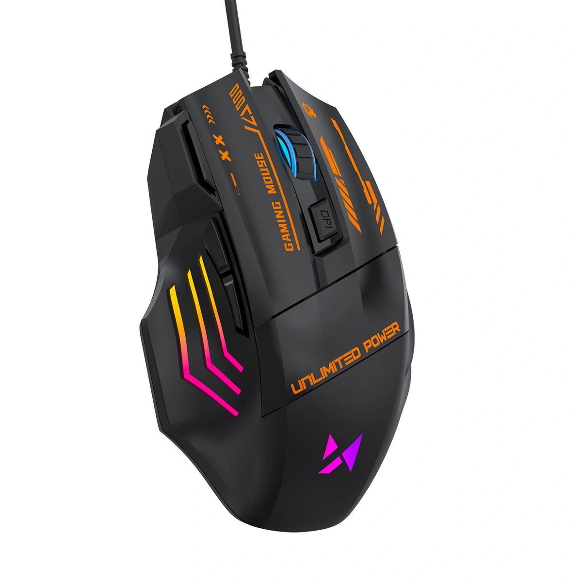 Mysz przewodowa Wozinsky WMGK-1179W gamingowa optyczna 7200 DPI z - czarna