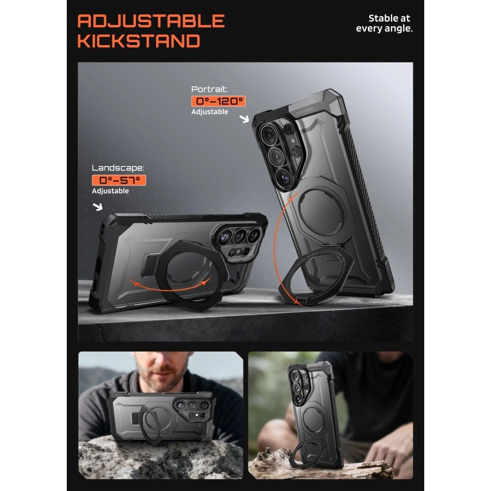 Etui Supcase UB Grip Mag MagSafe na Samsung Galaxy S26 Ultra - czarne – zdjęcie 4
