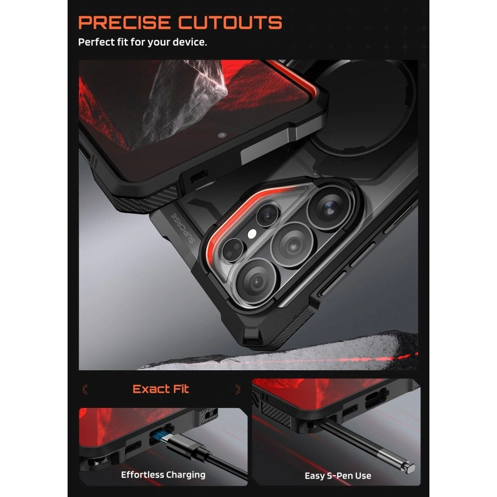 Etui Supcase UB Grip Mag MagSafe na Samsung Galaxy S26 Ultra - czarne – zdjęcie 7