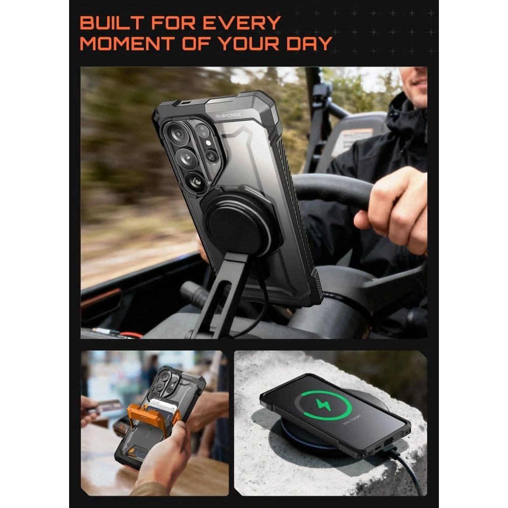 Etui Supcase UB Grip Mag MagSafe na Samsung Galaxy S26 Ultra - czarne – zdjęcie 8
