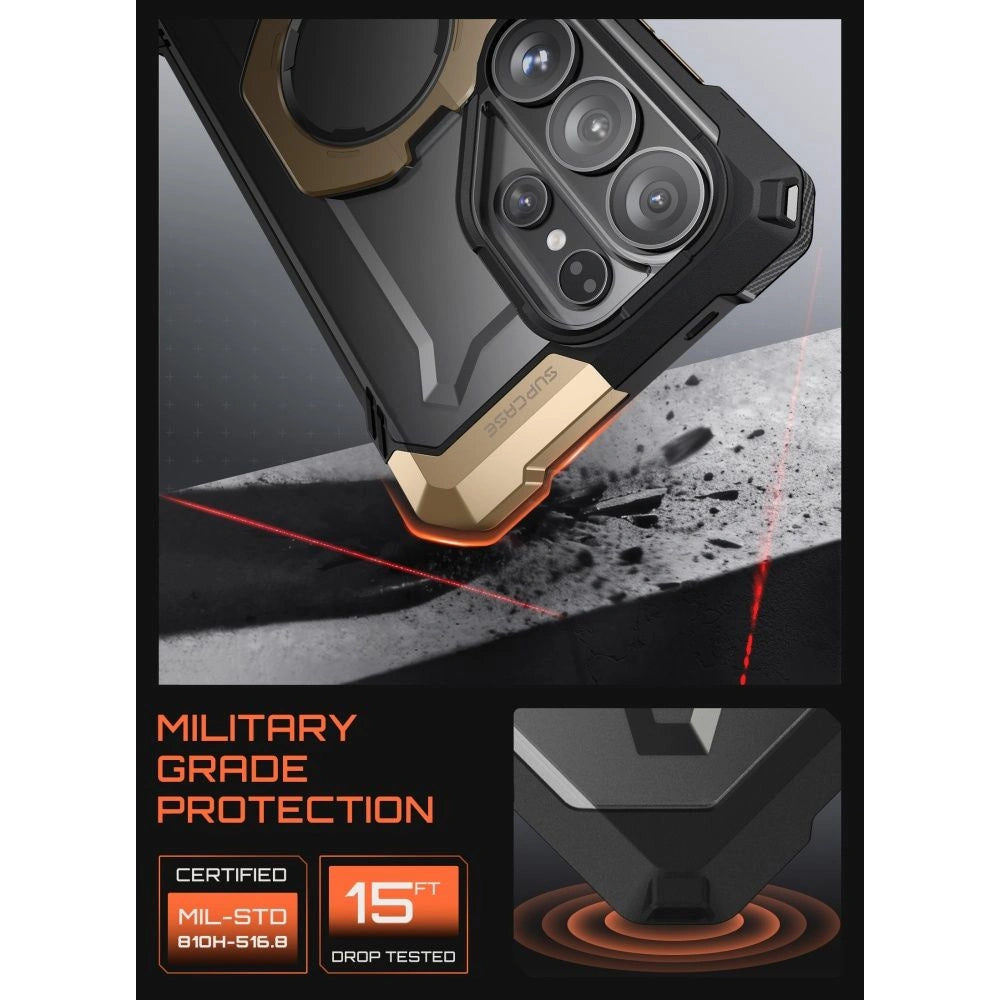 Etui Supcase UB Grip Mag na Samsung Galaxy S26 Ultra - czarno-brązowe – zdjęcie 5