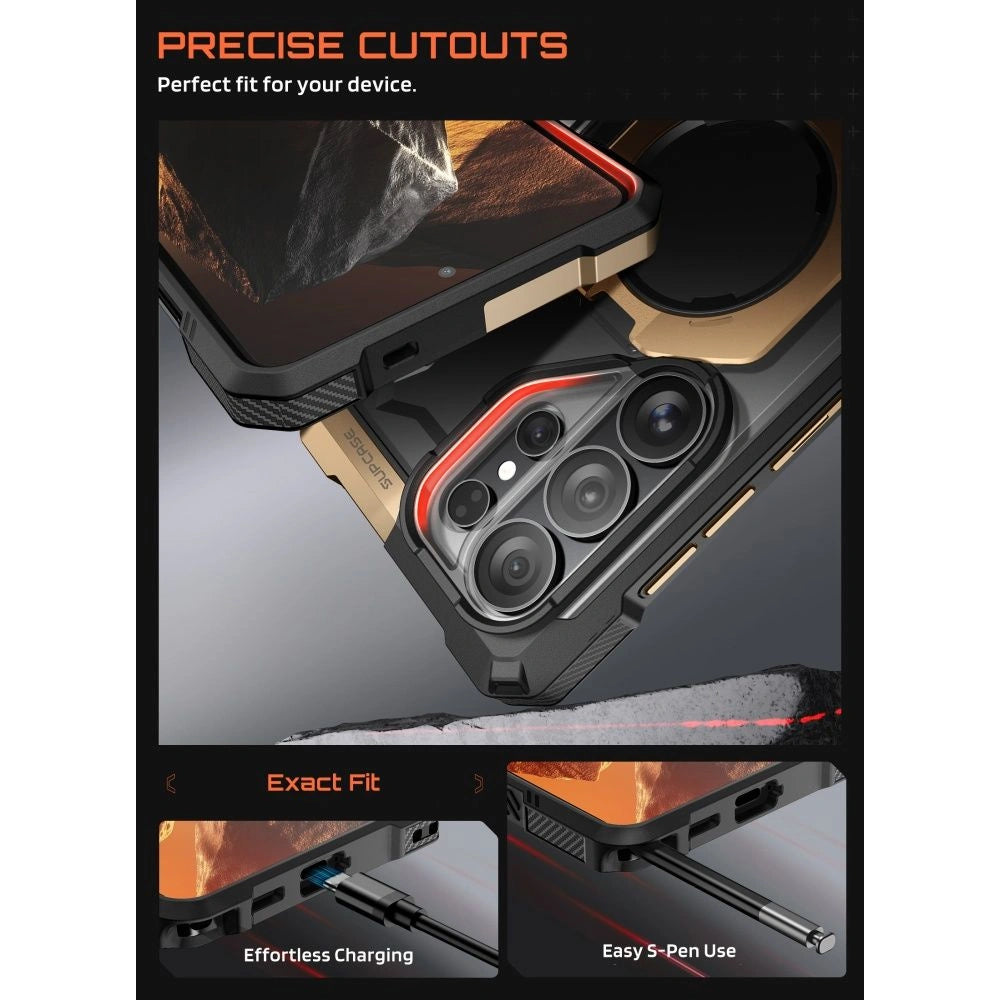 Etui Supcase UB Grip Mag na Samsung Galaxy S26 Ultra - czarno-brązowe – zdjęcie 7