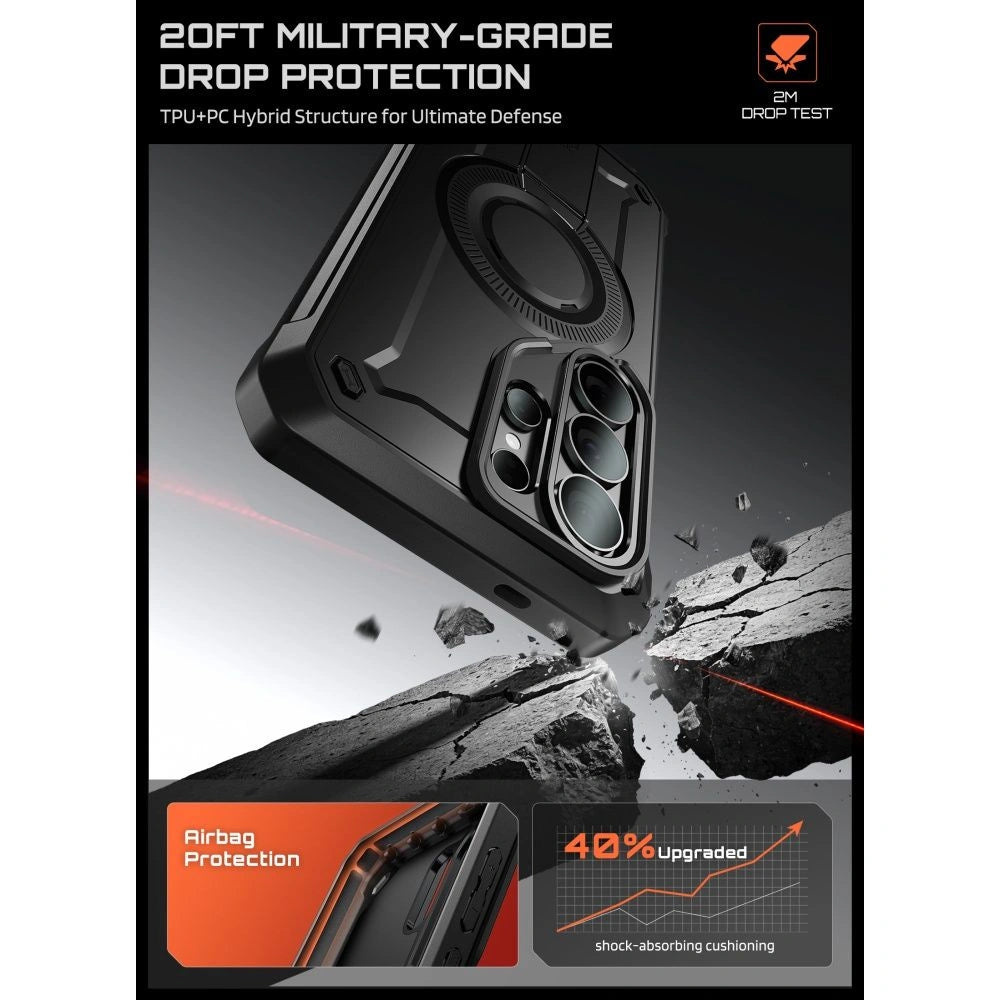 Etui Supcase Unicorn Beetle Pro Mag na Samsung Galaxy S26 Ultra - czarne – zdjęcie 3