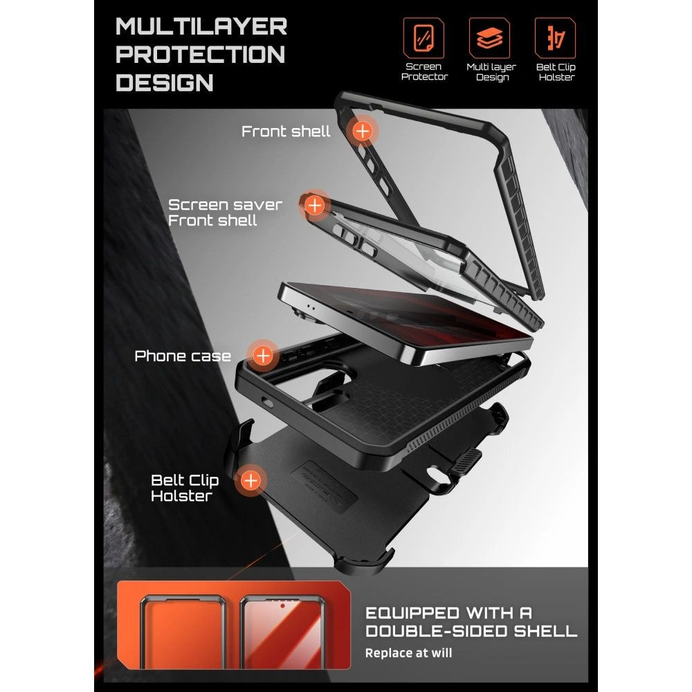 Etui Supcase Unicorn Beetle Pro Mag na Samsung Galaxy S26 Ultra - czarne – zdjęcie 5